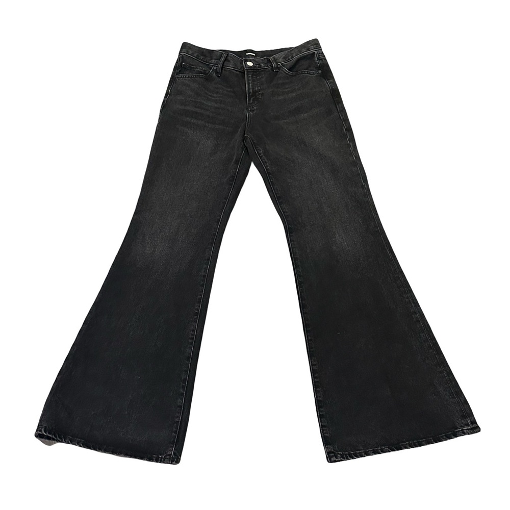 Express Black Flare & Wide Leg Jeans